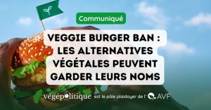 Veggie Burger Ban : les alternatives végétales peuvent garder leurs noms